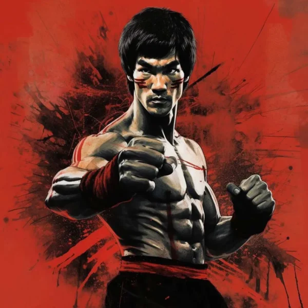 Bruce Lee Kung Fu Wall Art Decorative Poster