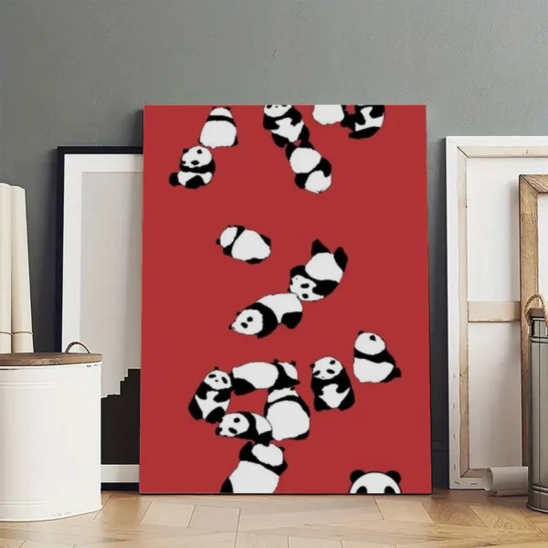 Panda  Oil On Canvas  Canvas Art - Image 3