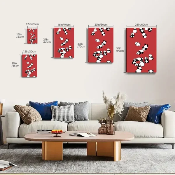 Panda  Oil On Canvas  Canvas Art - Image 6
