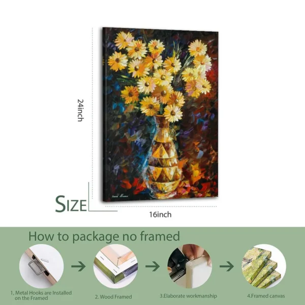 Van Gogh Sunflowers   Canvas Art - Image 5
