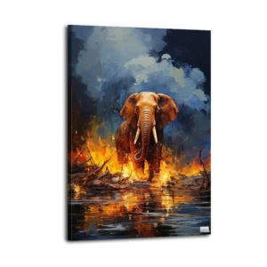 Elephant Canvas Poster Canvas Art