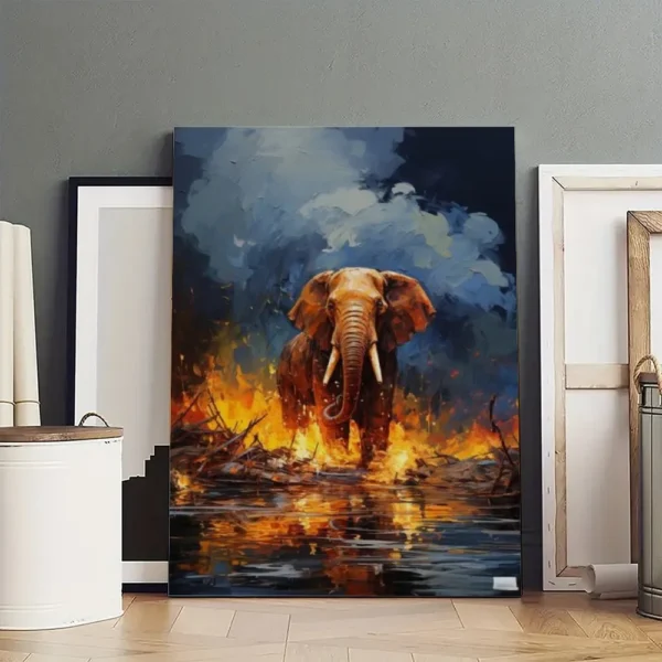 Elephant Canvas Poster Canvas Art - Image 4
