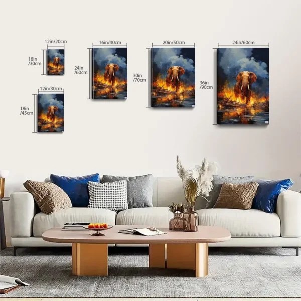 Elephant Canvas Poster Canvas Art - Image 7