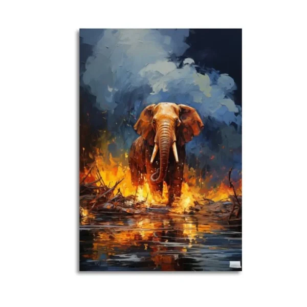Elephant Canvas Poster Canvas Art - Image 2