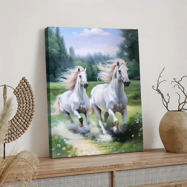 Horse Canvas Art  Oil Pastel Artwork - Image 4
