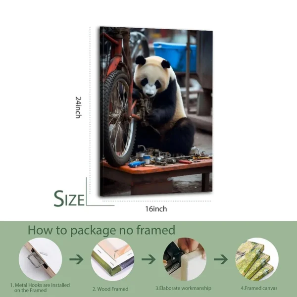 Panda  Modern Canvas Painting Canvas Art - Image 7