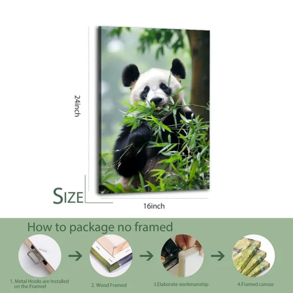 Panda  Canvas Art  Oil And Canvas - Image 7