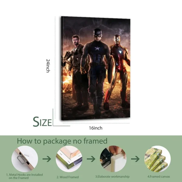 Marvel Avengers Canvas Art Canvas Poster - Image 8