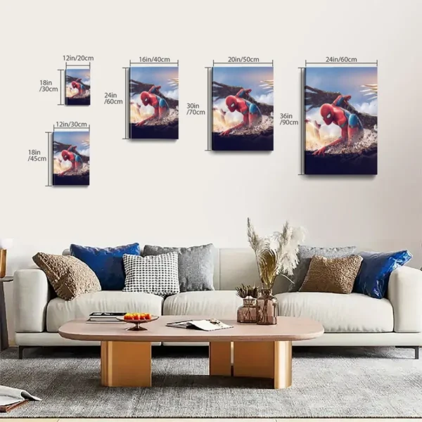 Marvel Spider Man Canvas Art Canvas Poster - Image 5