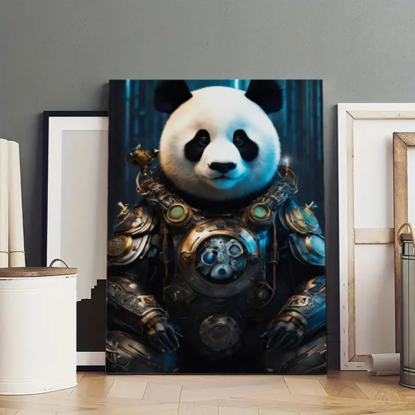 Panda  Canvas Art Canvas Artwork - Image 4