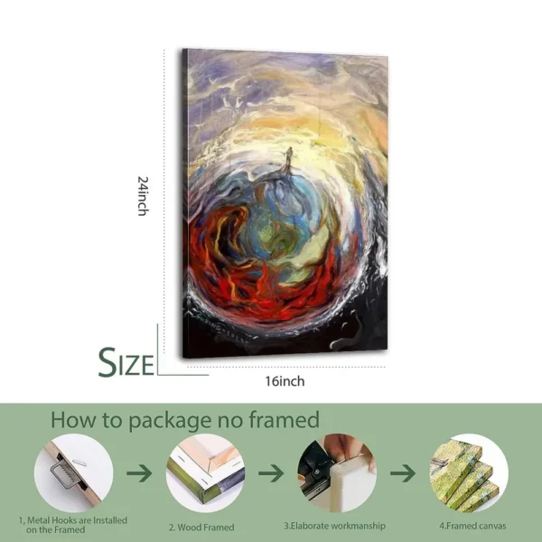 Abstract Art Painting Canvas Art Canvas Poster - Image 5