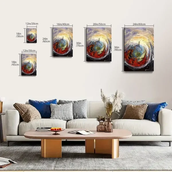 Abstract Art Painting Canvas Art Canvas Poster - Image 8