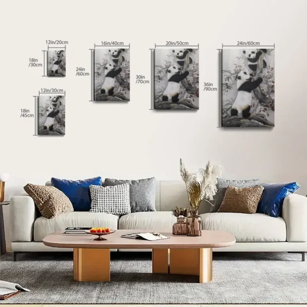 Panda  Canvas Art  Posters For Room - Image 6