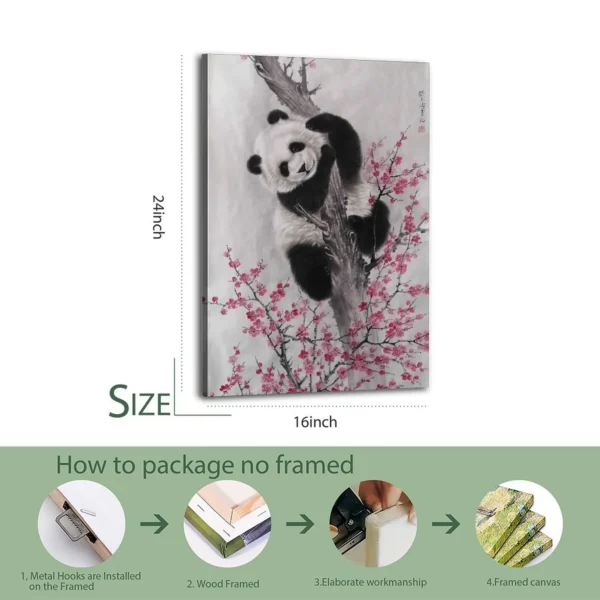 Panda Canvas Art Canvas Painting - Image 8