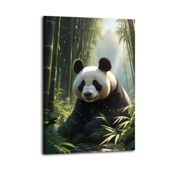 Panda Canvas Art Framed Posters