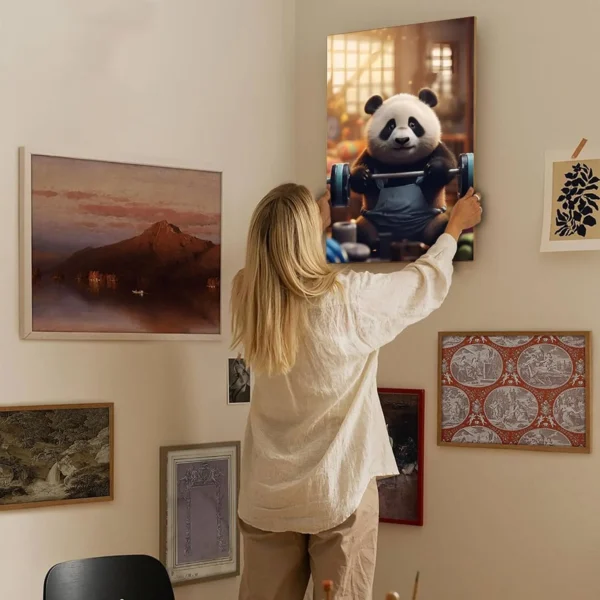 Panda Framed Posters  Canvas Art - Image 5