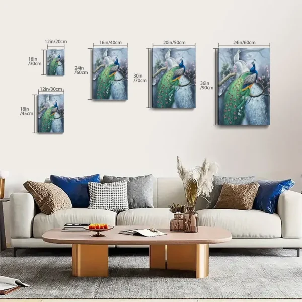 Peacock Canvas Art Famous Oil Paintings - Image 8