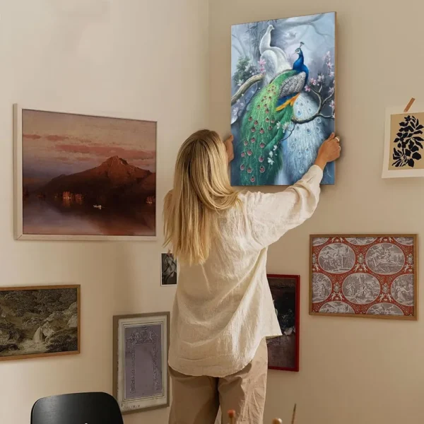 Peacock Canvas Art Famous Oil Paintings - Image 6