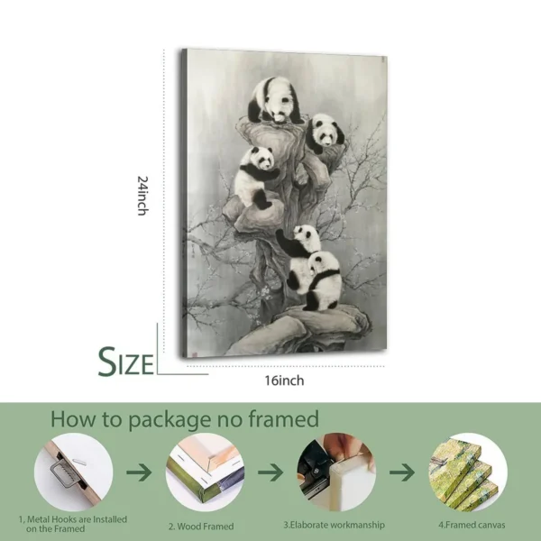 Panda  Canvas Art  Canvas Wall Art - Image 7