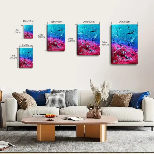 Abstract Landscape Painting Canvas Art - Image 8