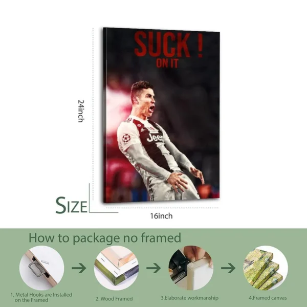 Cristiano Ronaldo  Canvas Art  Oil On Canvas - Image 7