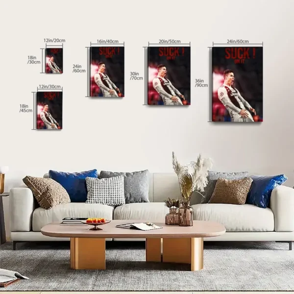 Cristiano Ronaldo  Canvas Art  Oil On Canvas - Image 6