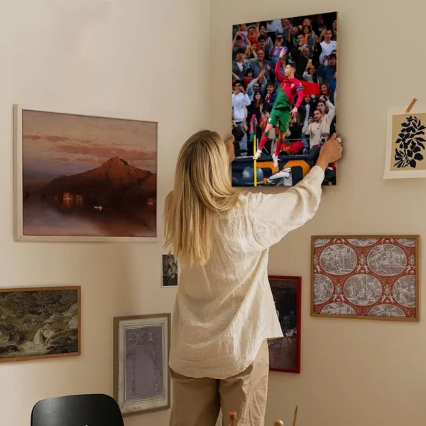 Cristiano Ronaldo  Canvas Art Oil Crayon Art - Image 6