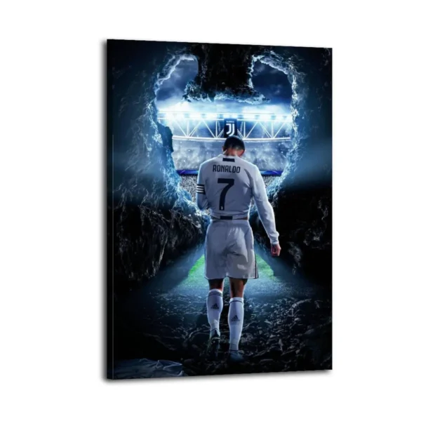 Cristiano Ronaldo Canvas Art Oil Pastels Drawing