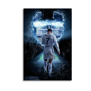 Cristiano Ronaldo  Canvas Art Oil Pastels Drawing