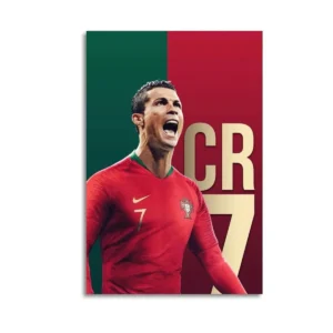 Cristiano Ronaldo  Colored Canvas  Canvas Art