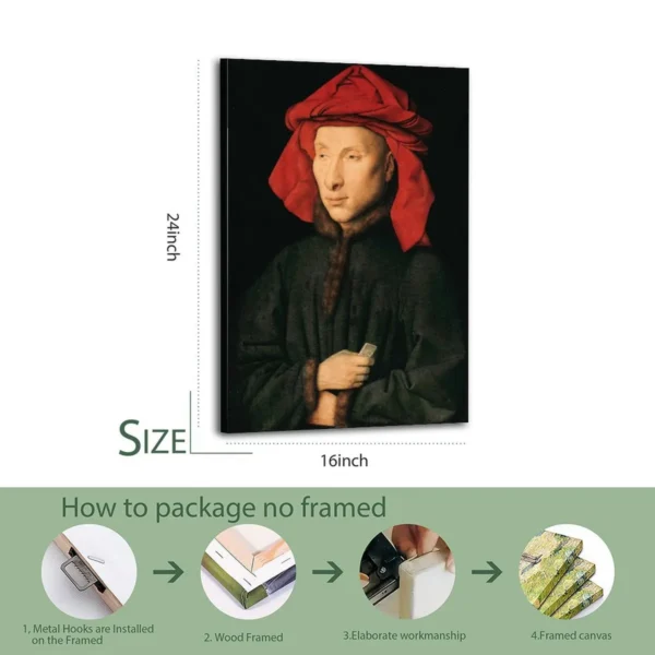 Arnolfini Wedding Canvas Art Canvas Poster - Image 7