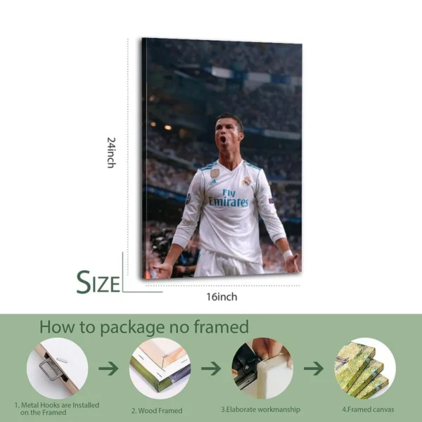 Cristiano Ronaldo Canvas Art Canvas Poster - Image 7
