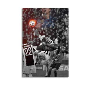 Cristiano Ronaldo  Oil Crayon Art Canvas Art