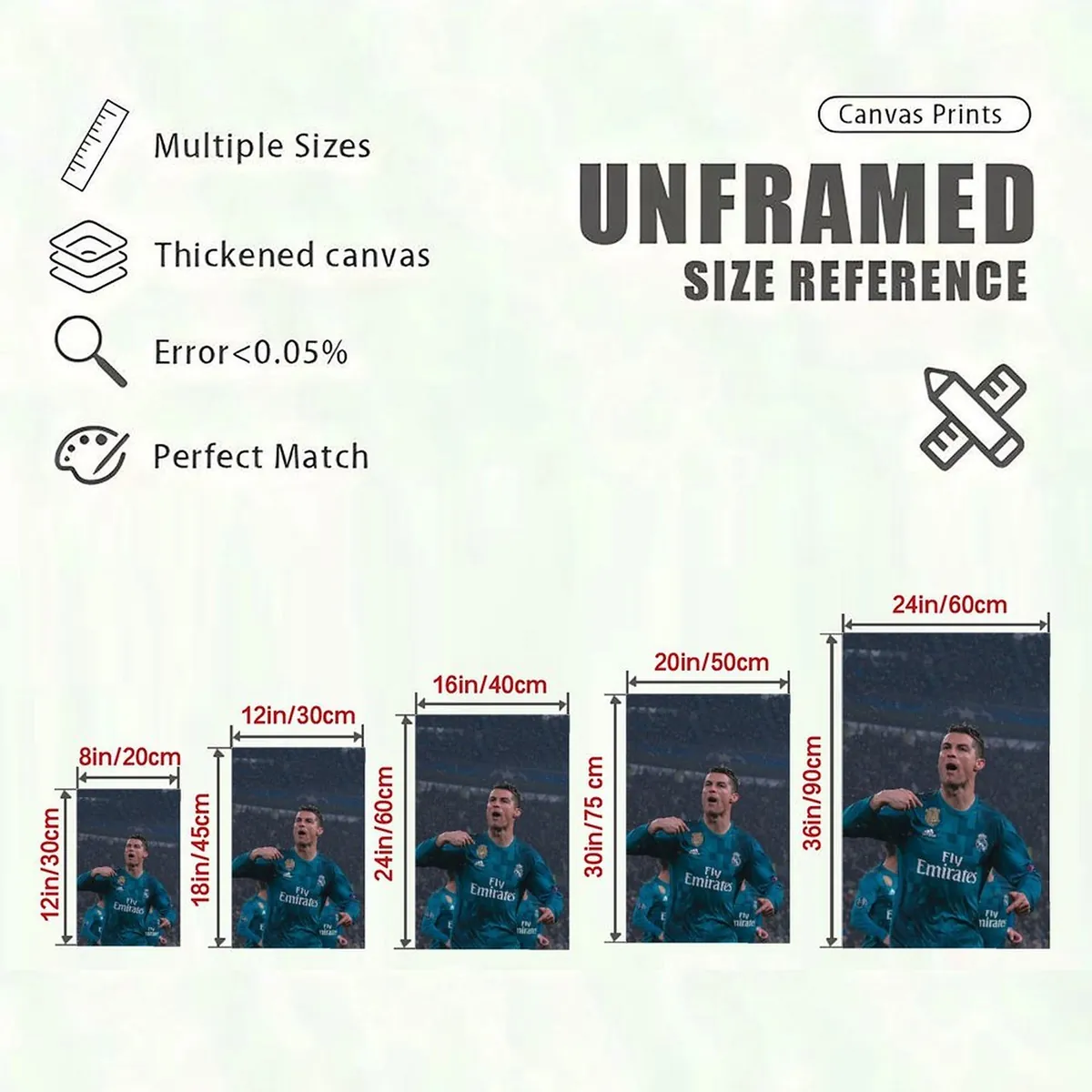 Cristiano Ronaldo Framed Posters Canvas Art 8 Cristiano Ronaldo Framed Posters Canvas Art - Image 8