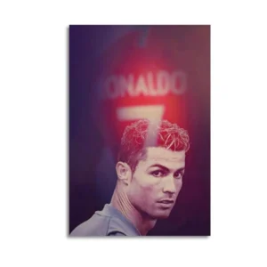Cristiano Ronaldo Oil Crayon Art Canvas Art