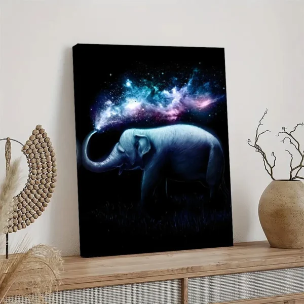 Elephant Canvas Art Canvas Poster - Image 4