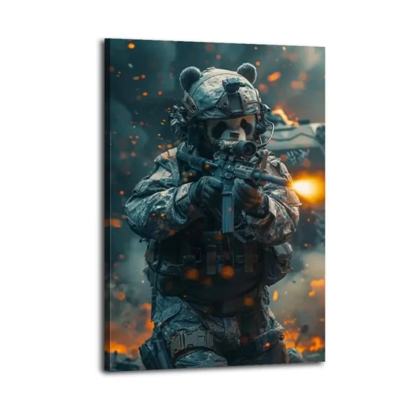 Panda Canvas Art Canvas Poster