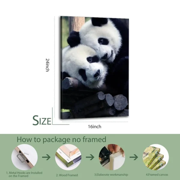 Panda Canvas Painting Canvas Art - Image 7