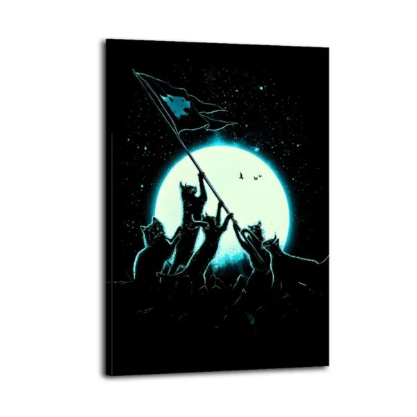Artistic Cat Canvas Poster Canvas Art
