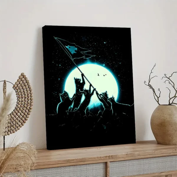Artistic Cat Canvas Poster Canvas Art - Image 4