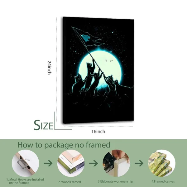 Artistic Cat Canvas Poster Canvas Art - Image 7