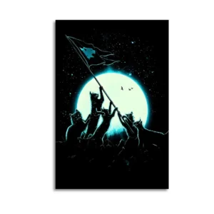 Artistic Cat Canvas Poster Canvas Art