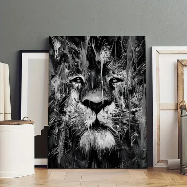 inspirational lion frame