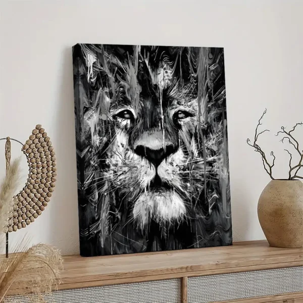 Lion Canvas Poster Canvas Art - Image 4