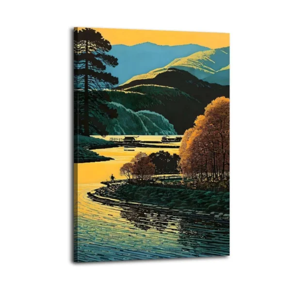 National Park Canvas Art Colored Canvas