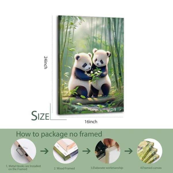 Panda Canvas Poster  Canvas Art - Image 7