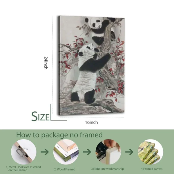 Panda  Canvas Art Famous Oil Paintings - Image 7