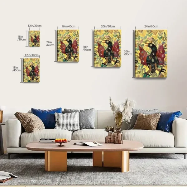 Vintage Phoenix Canvas Art  Famous Oil Paintings - Image 6