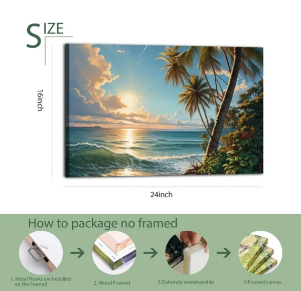 Landscape Tropical Island   Canvas Art - Image 8