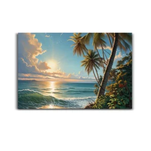 Landscape Tropical Island   Canvas Art